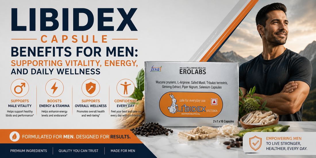 Libidex Capsule Benefits for Men: Supporting Vitality, Energy, and Daily Wellness