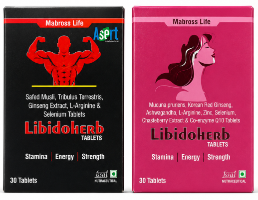 LibidoHerb Couple Wellness Combo | 30+30 Tablets for Men & Women