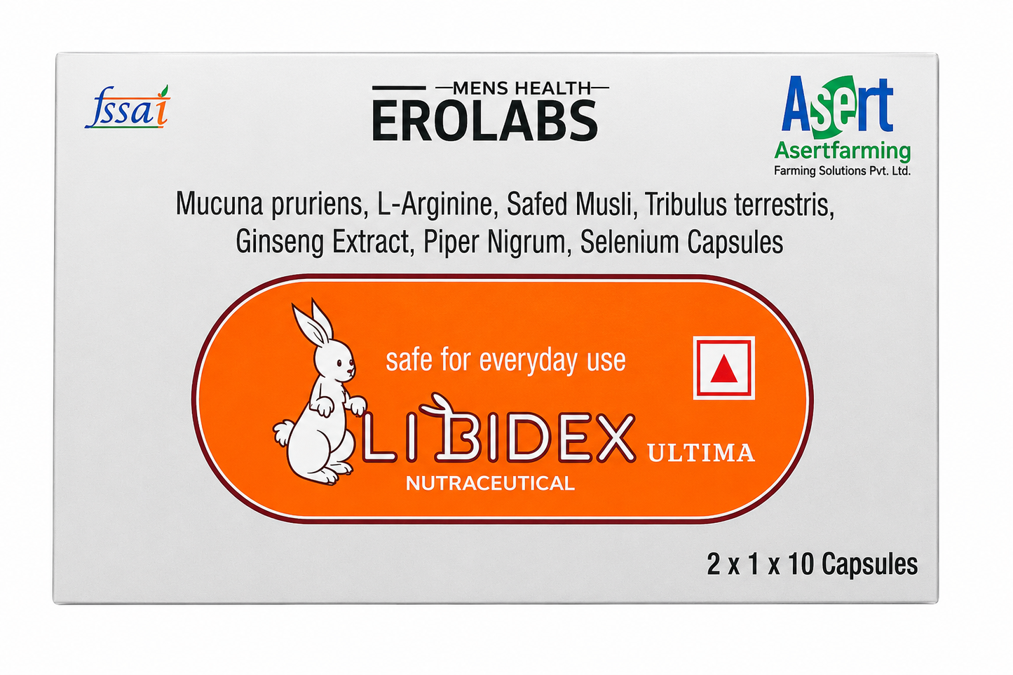 Erolabs Libidex Capsules – Ayurvedic Herbal Supplement for Men's Daily Wellness