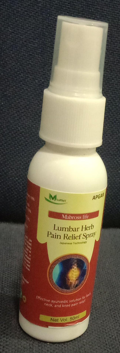 APGAR Lumbar Pain Relief Spray 50ml | Topical Analgesic Spray