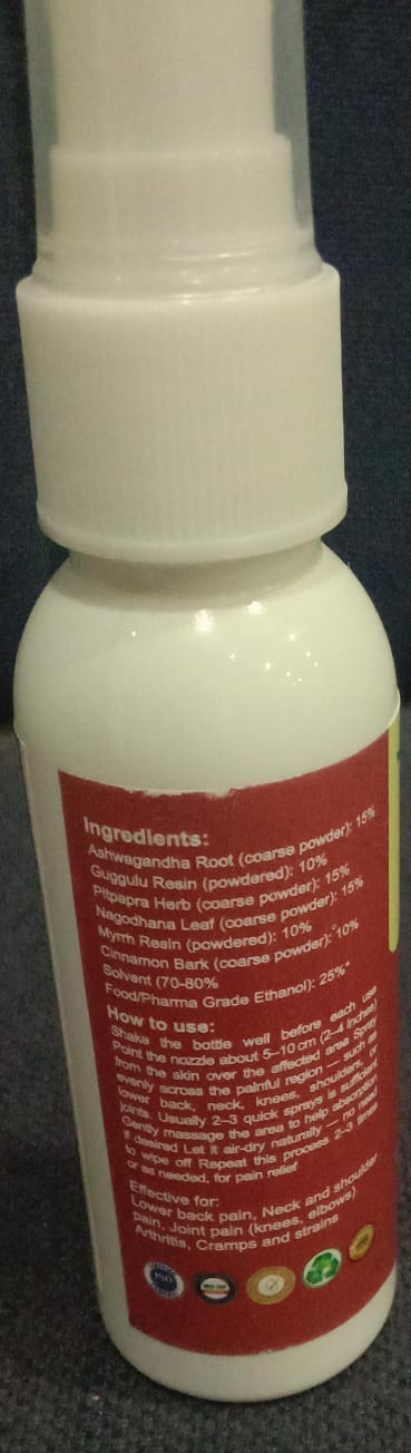 APGAR Lumbar Pain Relief Spray 50ml | Topical Analgesic Spray